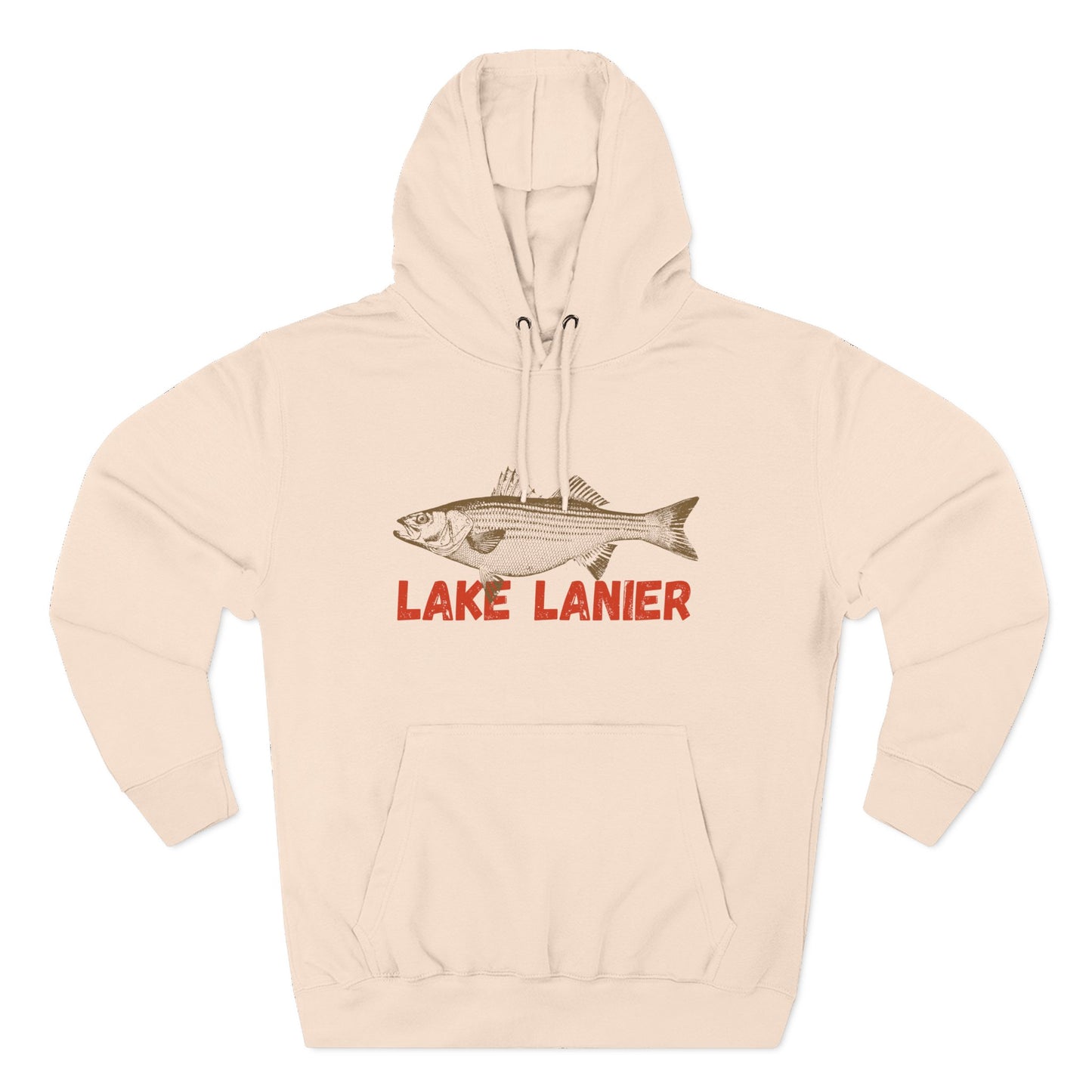 Lake Lanier Fishing Fleece Hoodie | Cozy Outdoor Style, Perfect Gift for Fishing Lovers, Summer & Winter Essentials, Lake Life Apparel