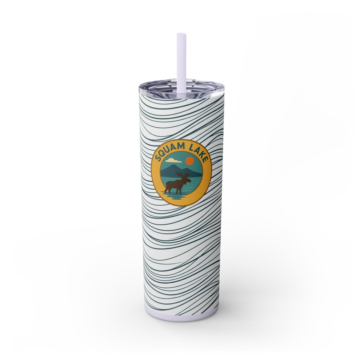 Squam Lake Skinny Tumbler - 20oz Travel Mug, Eco-Friendly Drinkware for Adventurers, Ideal for Camping, Picnics, and Daily Hydration