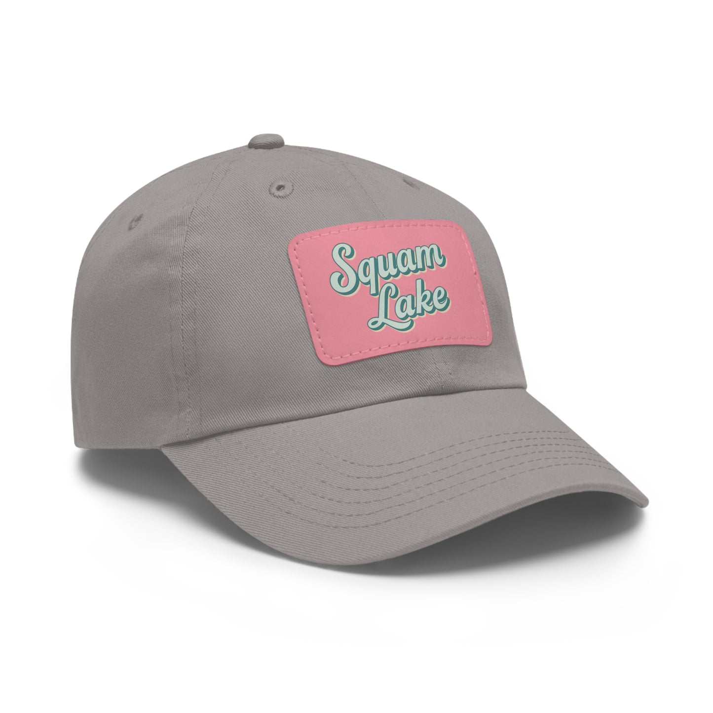 Squam Lake Dad Hat with Leather Patch (Rectangle)