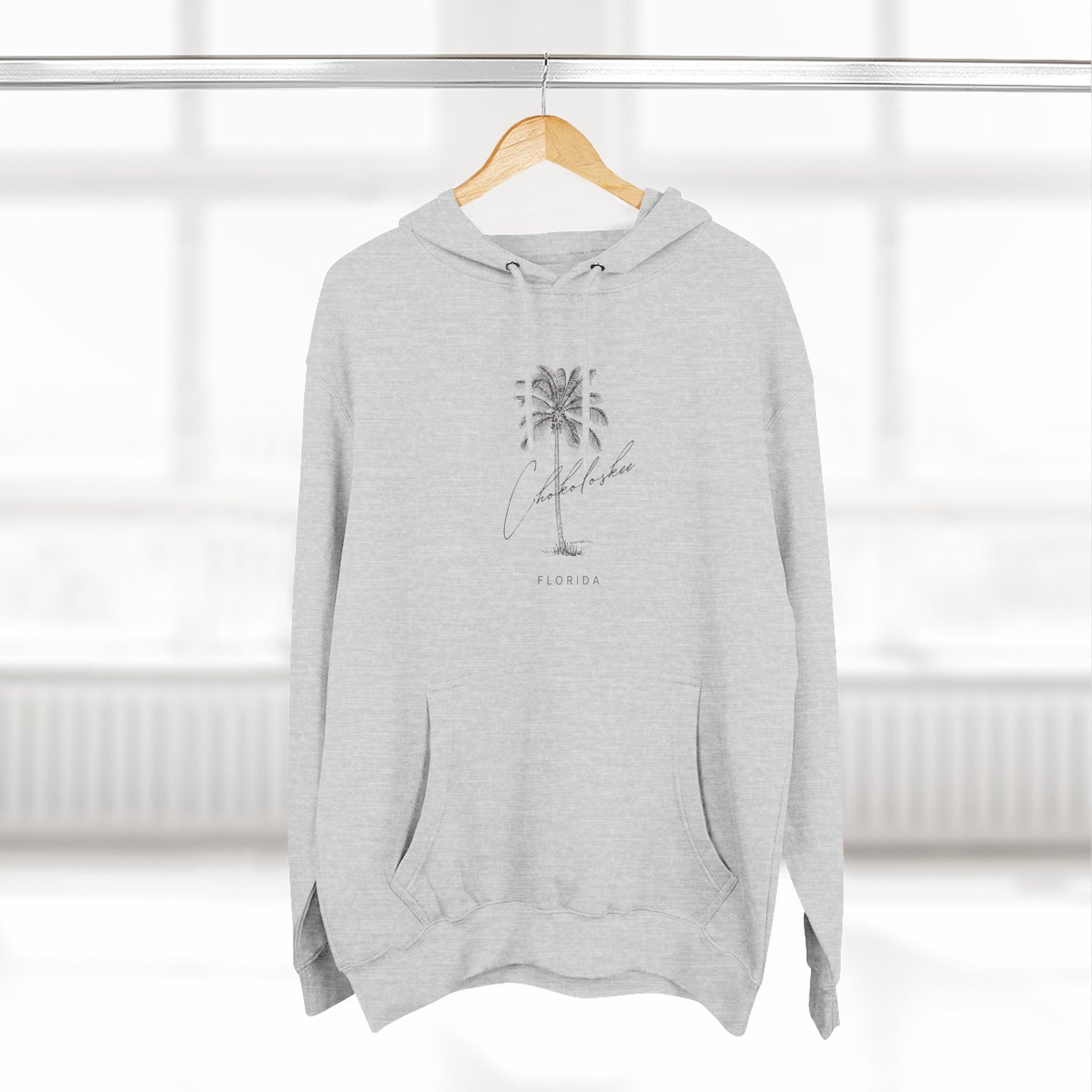 Chokoloskee Stylish Three-Panel Fleece Hoodie for Cozy Days, Casual Wear, Warm Layering, Gift for Him or Her