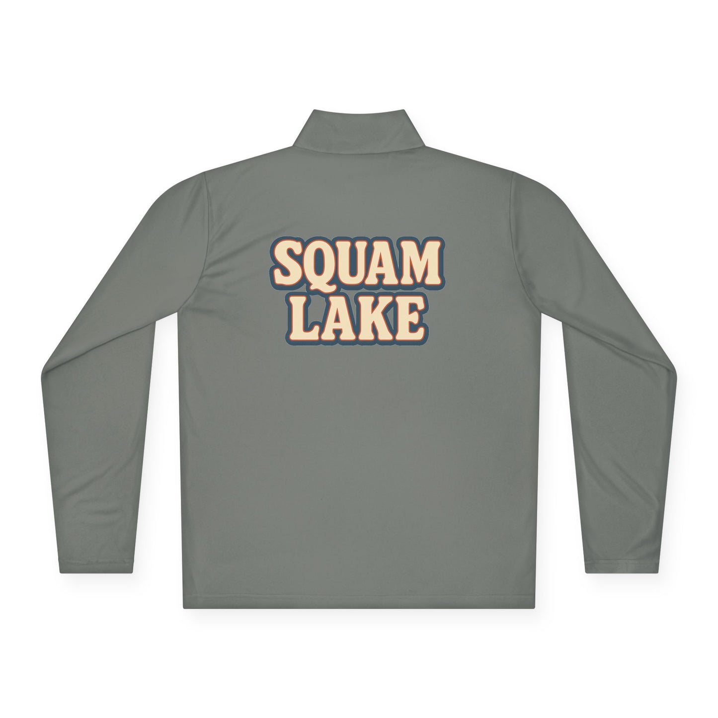 Cozy Unisex Quarter-Zip Pullover, Lake Apparel, Outdoor Gear, Relaxed Fit Layering, Gift for Nature Lovers