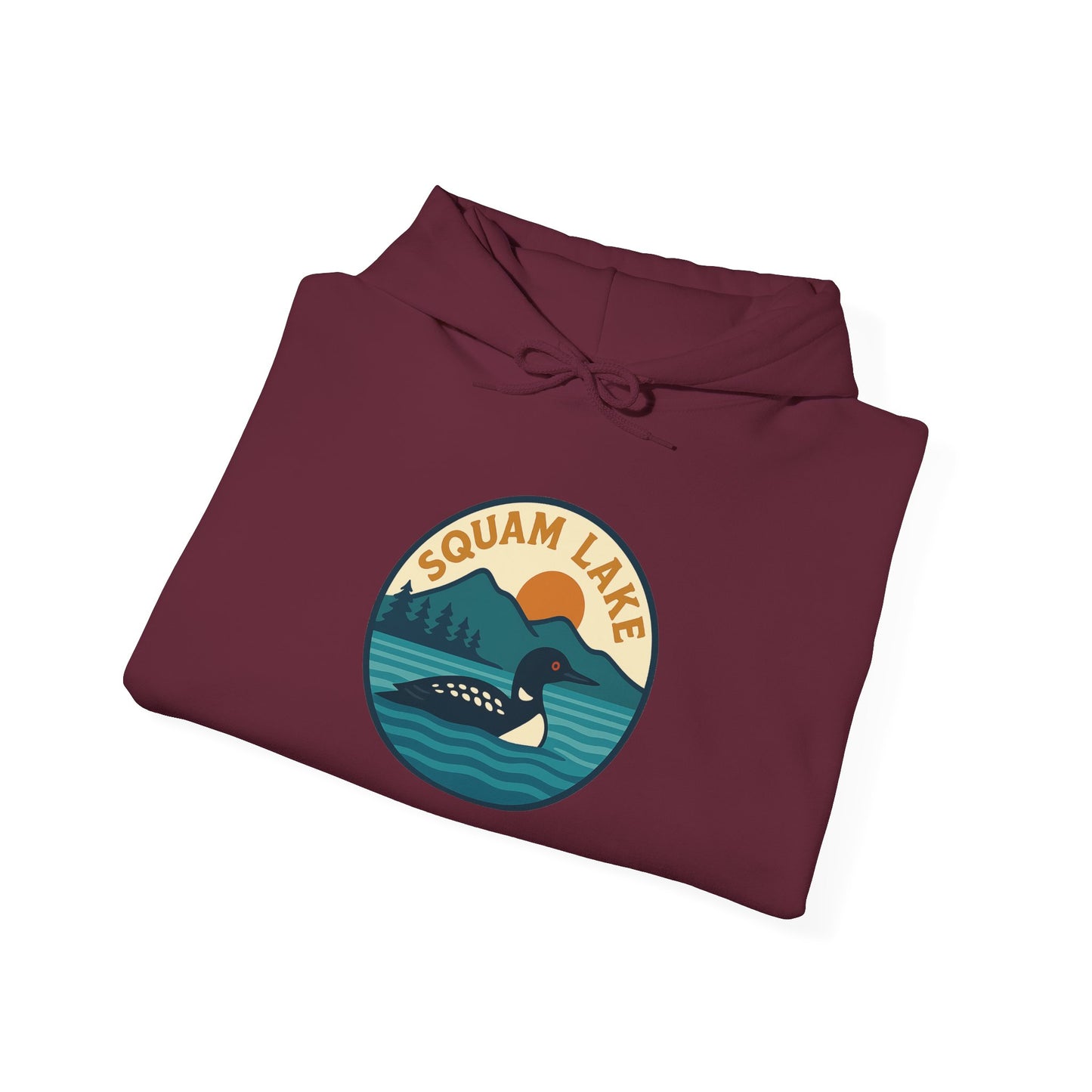 Squam Lake Hoodie, Cozy Casual Wear, Unisex Sweatshirt, Lake Lover Gift, Outdoor Adventure Apparel, Summer Retreat Fashion