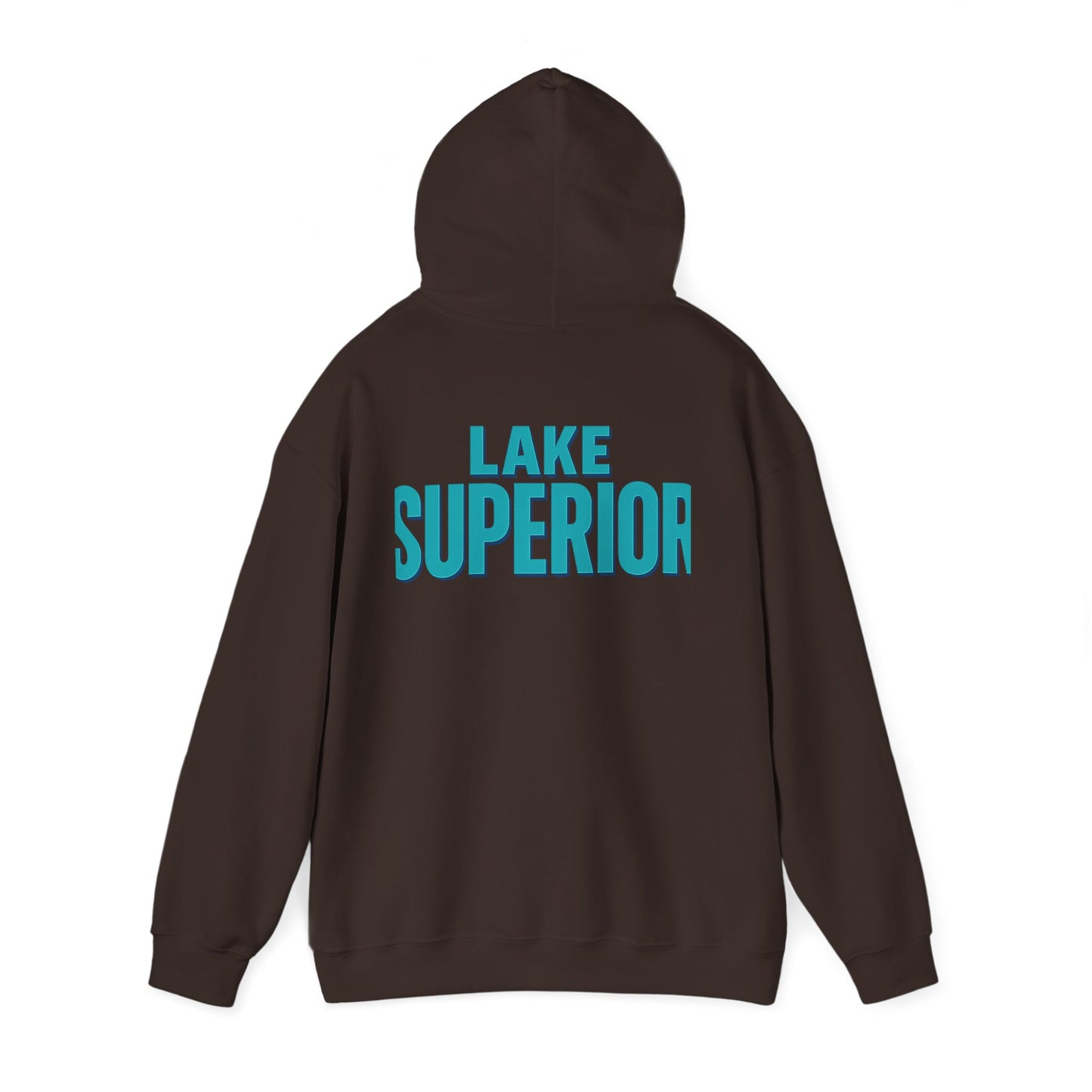 Lake Superior Hoodie, Cozy Casual Wear, Unisex Sweatshirt, Lake Lover Gift, Outdoor Adventure Apparel, Summer Retreat Fashion