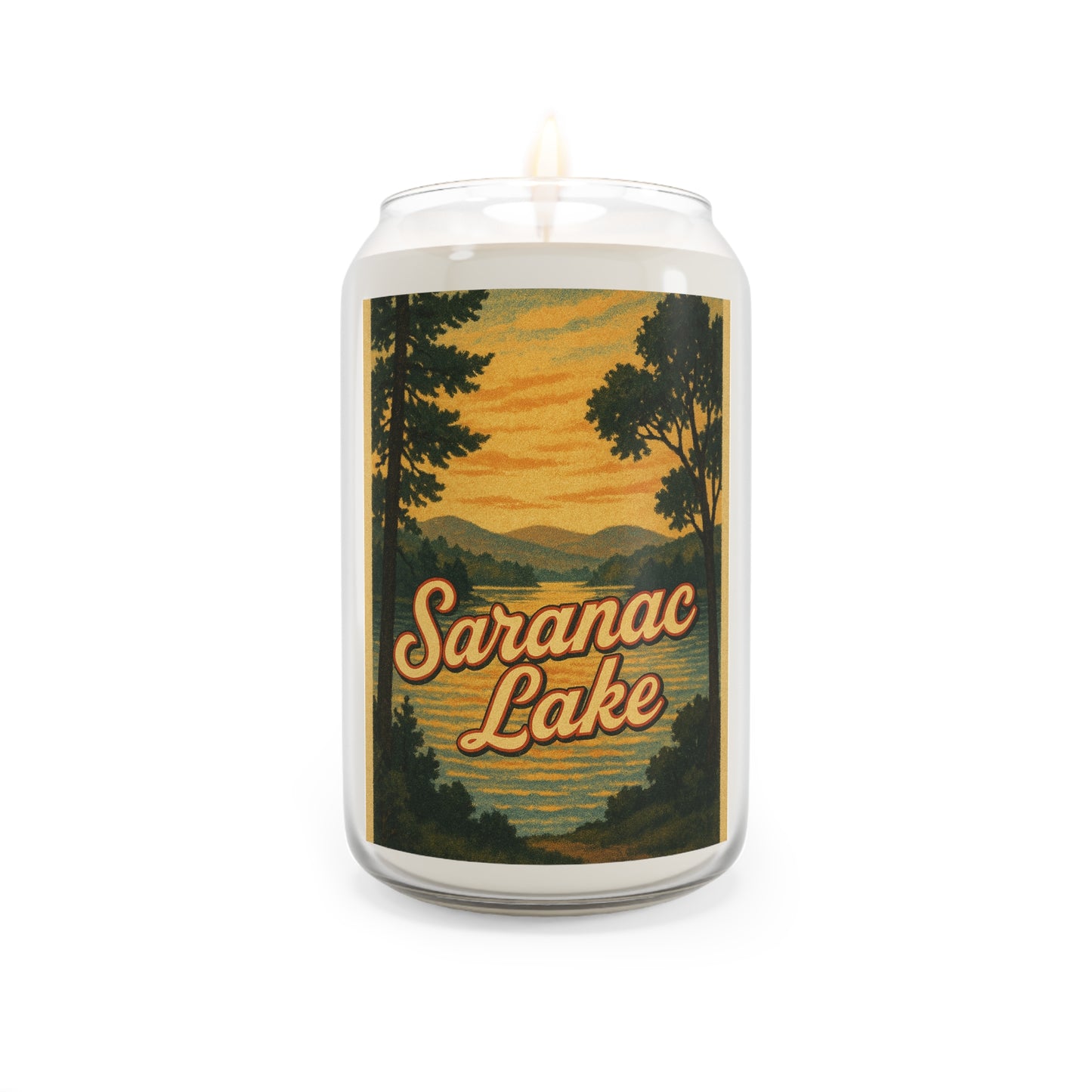 Saranac Lake Soy Candle, Relaxing Home Decor, Gift for Her, Aromatherapy Candle, Summer Vibes