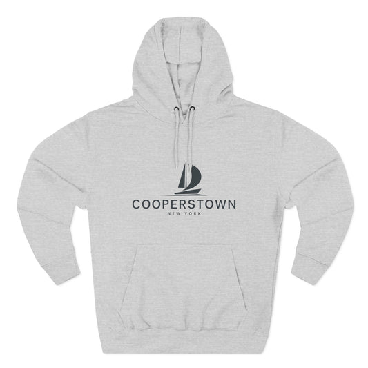 Cooperstown Inspired Fleece Hoodie, Casual Wear, Relaxation, Gift for Autumn Lovers, Travel Essential
