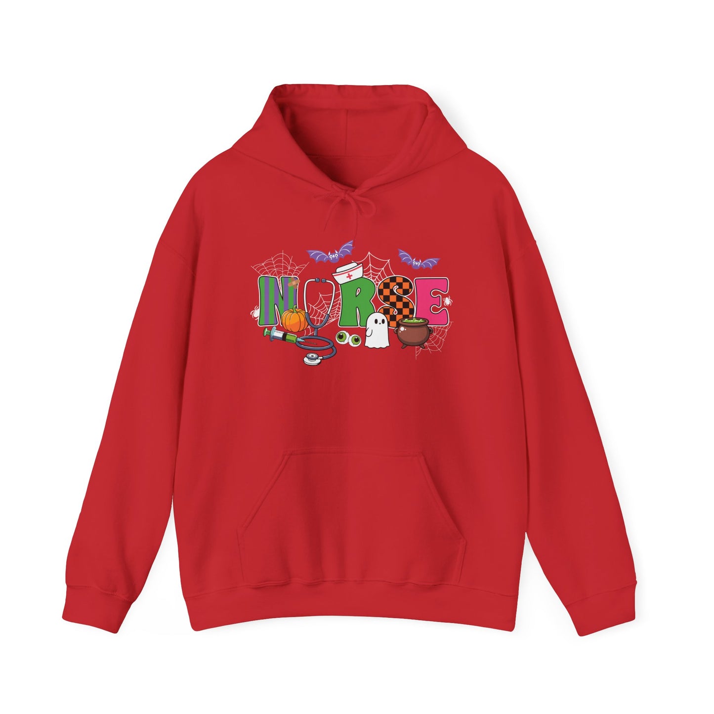 Nurse Whimsical Halloween Hooded Sweatshirt, Fall Fashion, Cozy Sweater Gift, Unisex Hoodie, Halloween Apparel