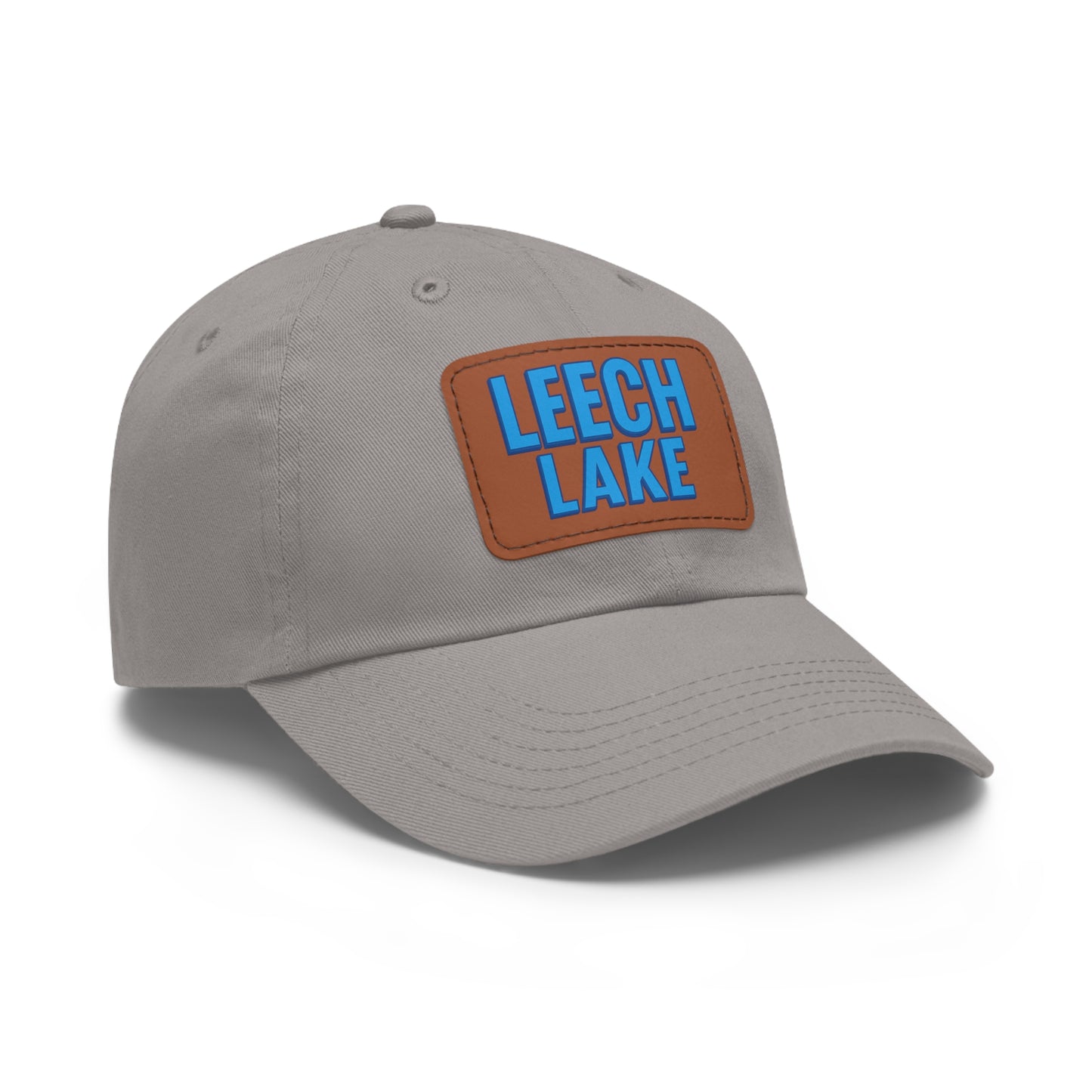 Leech Lake Dad Hat with Leather Patch (Rectangle)