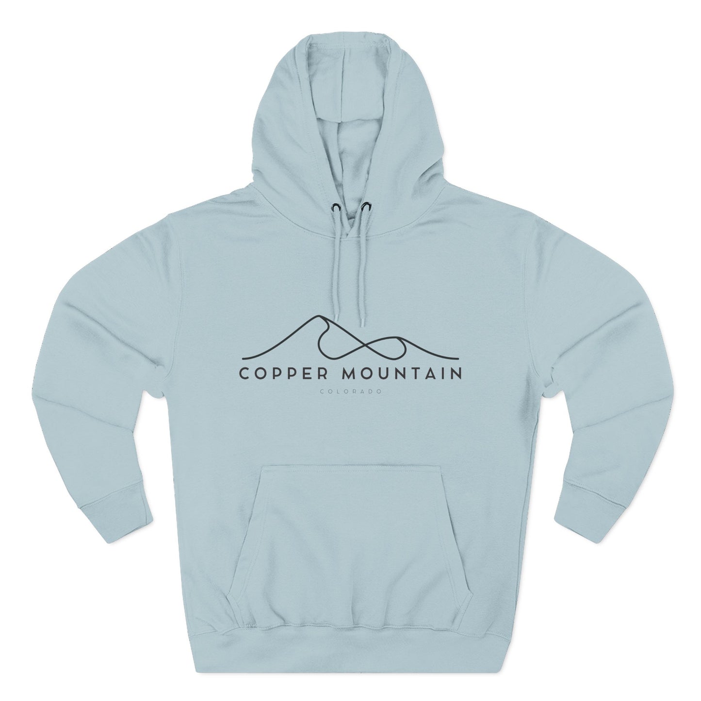 Copper Mountain Stylish Three-Panel Fleece Hoodie for Cozy Days, Casual Wear, Warm Layering, Gift for Him or Her