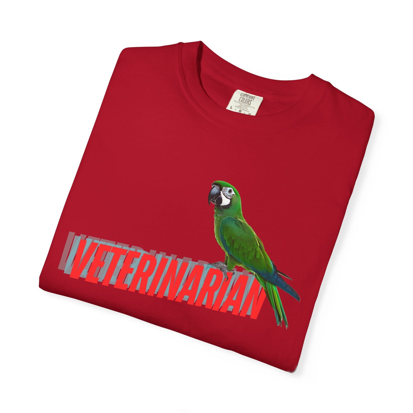Veterinarian T-Shirt - Cute Parrot Graphic Tee for Animal Lovers, Gifts for Vet Students, Pet Owners, Animal Day Celebration