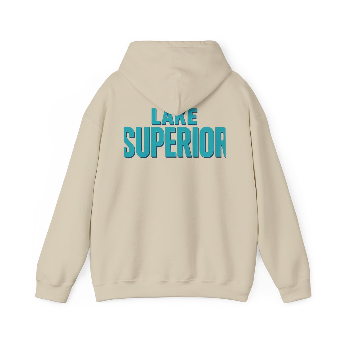 Lake Superior Hoodie, Cozy Casual Wear, Unisex Sweatshirt, Lake Lover Gift, Outdoor Adventure Apparel, Summer Retreat Fashion