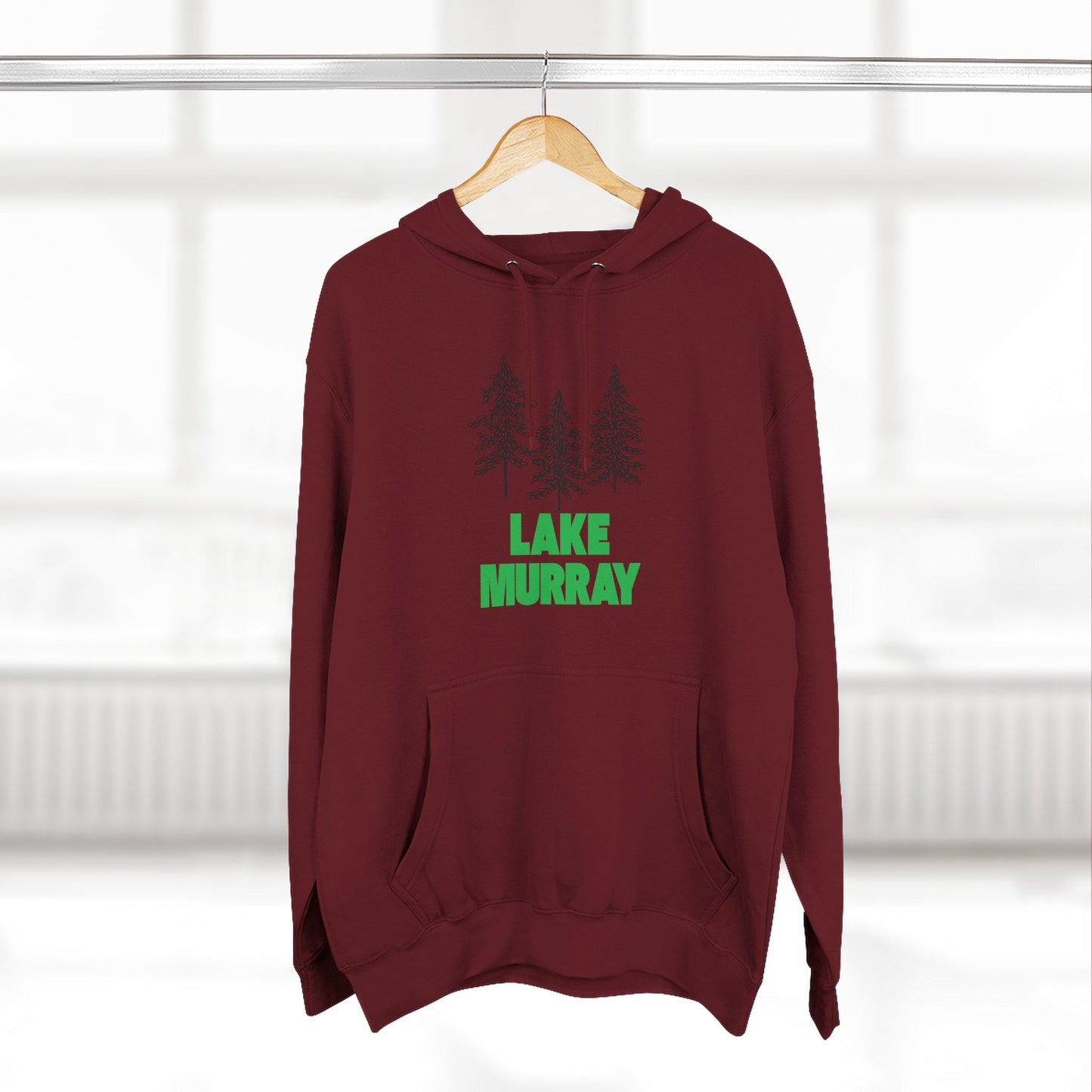 Lake Murray Fleece Hoodie, Cozy Sweatshirt, Outdoor Adventure Wear, Unique Gift for Lake Lovers, Perfect for Fall and Winter