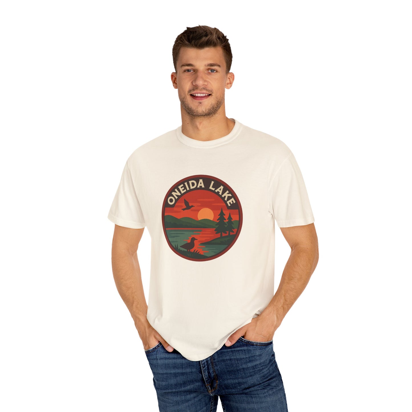 Oneida Lake Unisex Garment-Dyed T-shirt