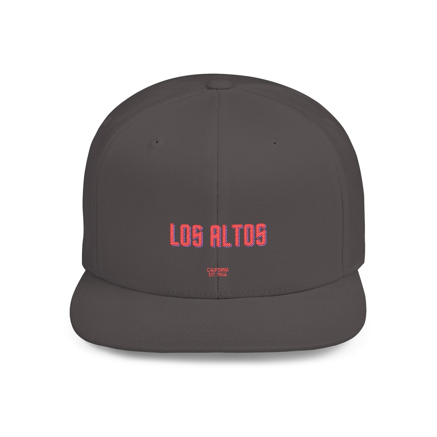 Los Altos Stylish Flat Bill Snapback Hat with Design, Perfect for Casual Outings, Streetwear, Gifts, Festivals, Everyday Wear