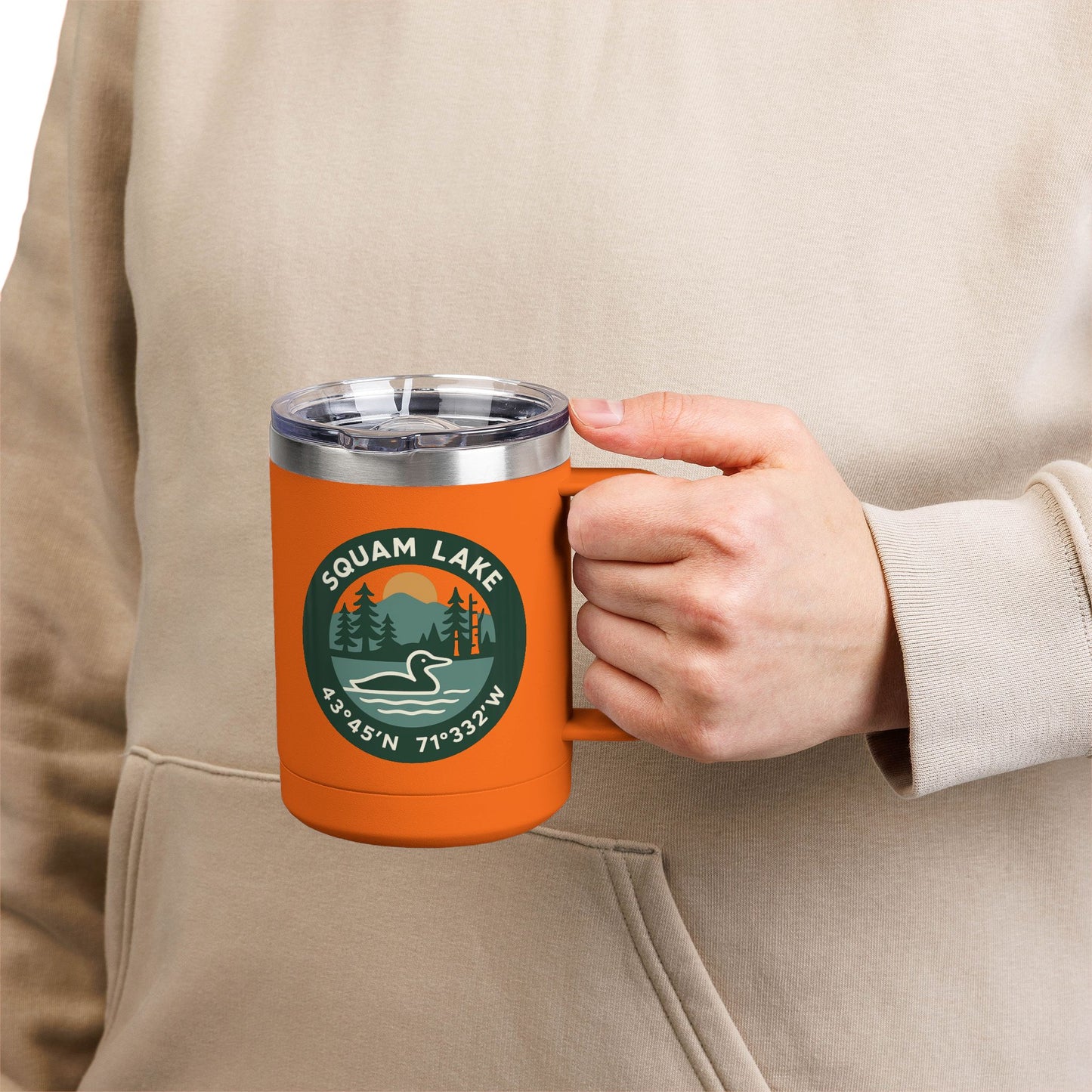 Squam Lake Coffee Mug Tumbler, 15oz