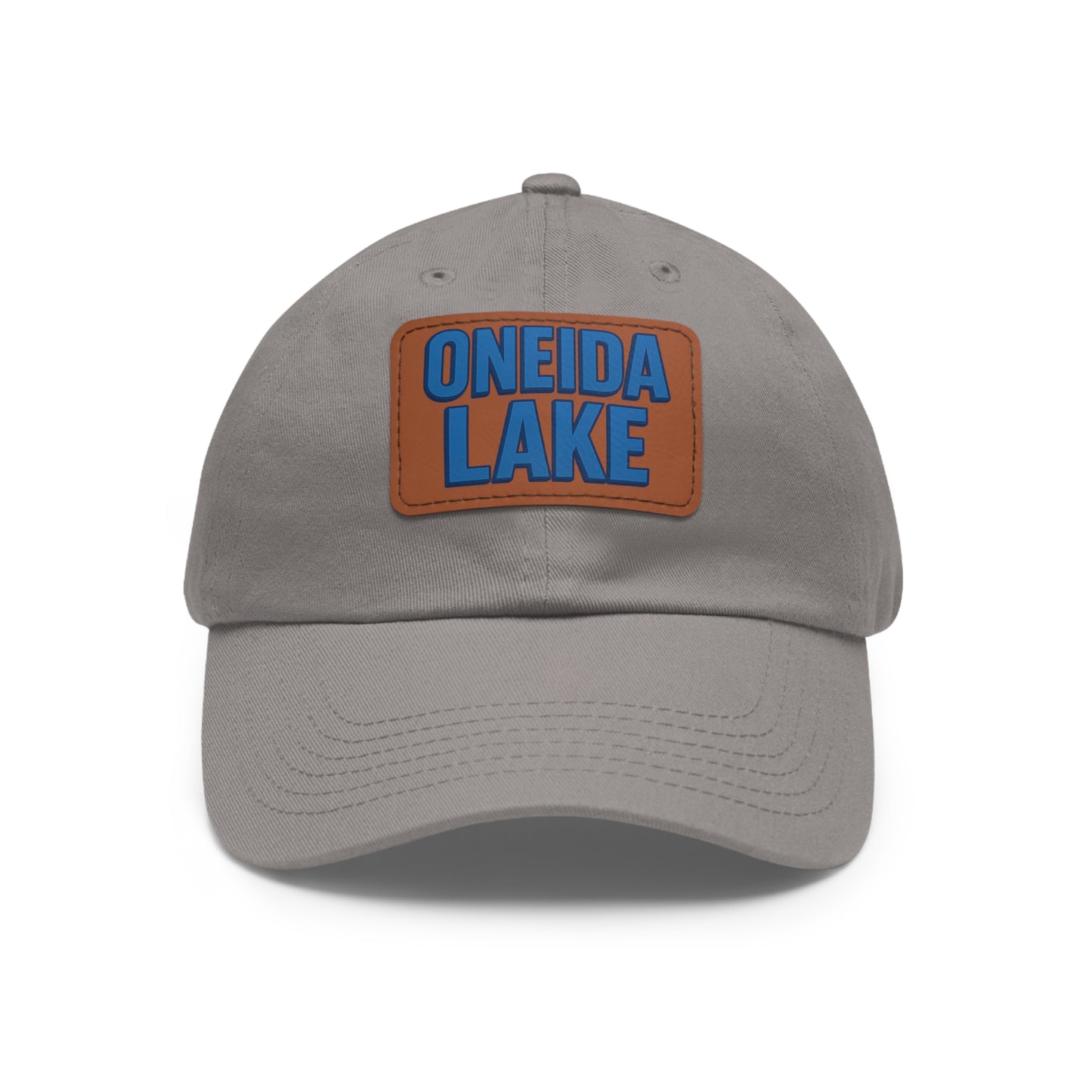 Oneida Lake Dad Hat with Leather Patch (Rectangle)