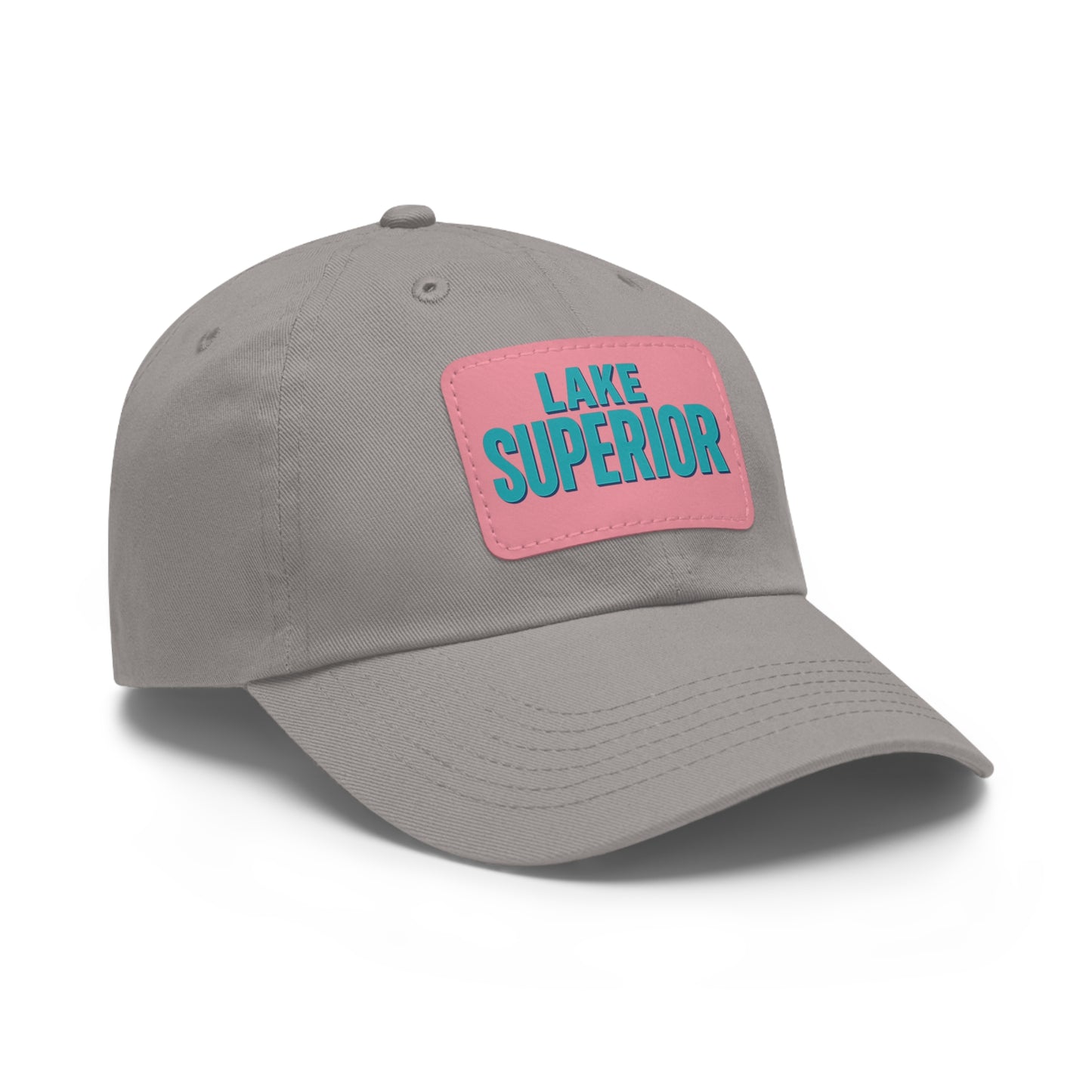 Lake Superior Dad Hat with Leather Patch (Rectangle)