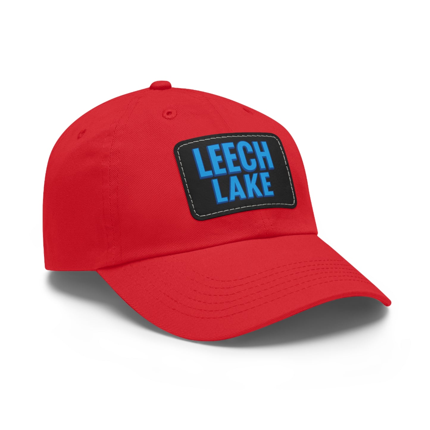 Leech Lake Dad Hat with Leather Patch (Rectangle)
