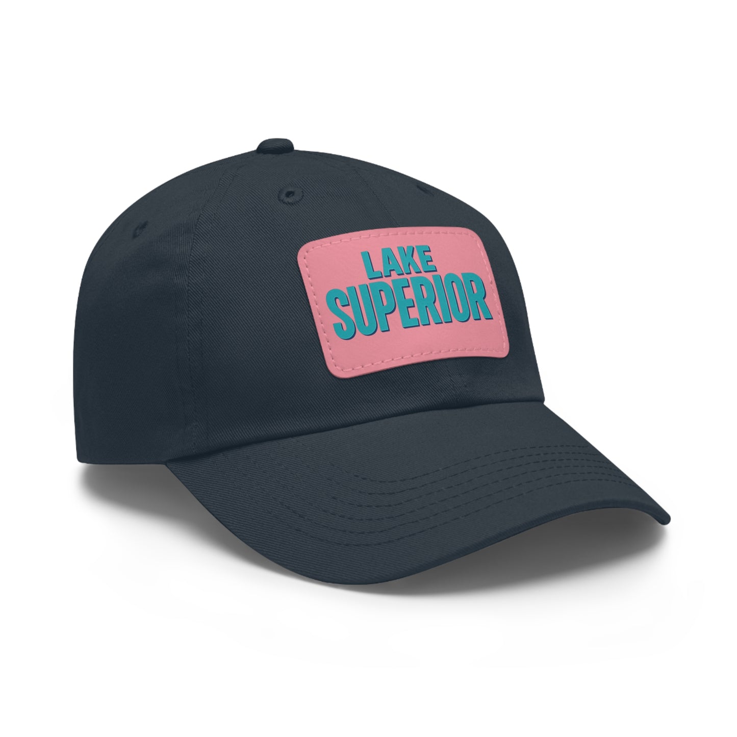 Lake Superior Dad Hat with Leather Patch (Rectangle)
