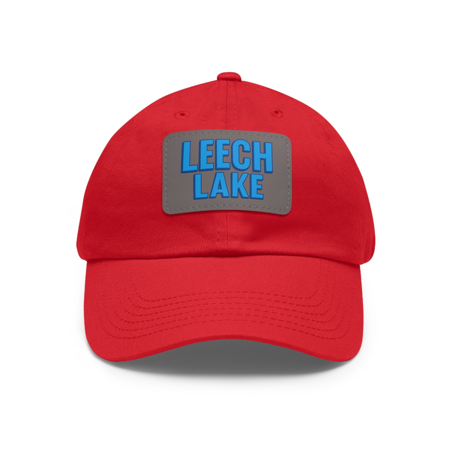 Leech Lake Dad Hat with Leather Patch (Rectangle)