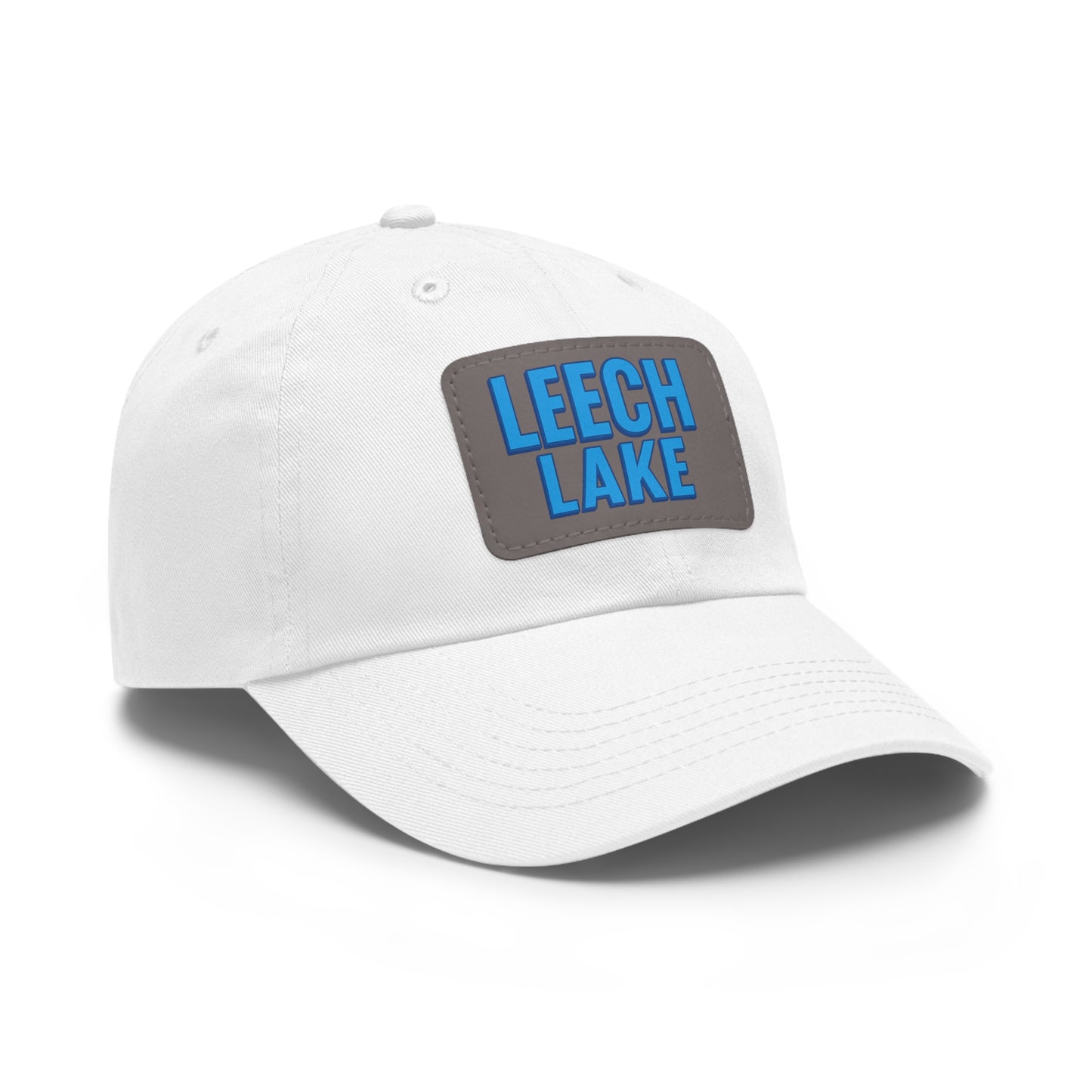 Leech Lake Dad Hat with Leather Patch (Rectangle)
