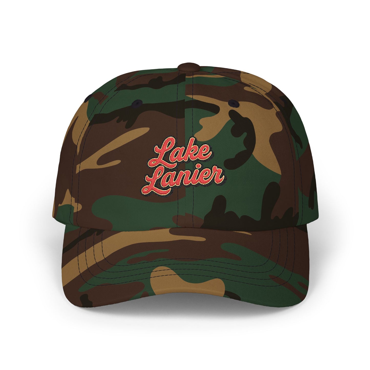 Lake Lanier Classic Dad Cap - Adjustable Summer Baseball Hat, Gift for Dad, Vacation Accessory, Laid-back Style, Casual Wear