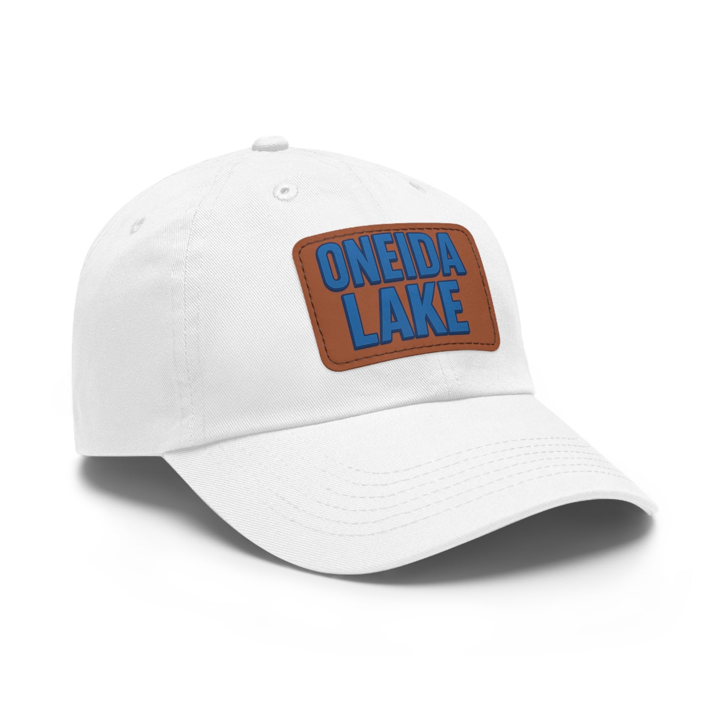 Oneida Lake Dad Hat with Leather Patch (Rectangle)