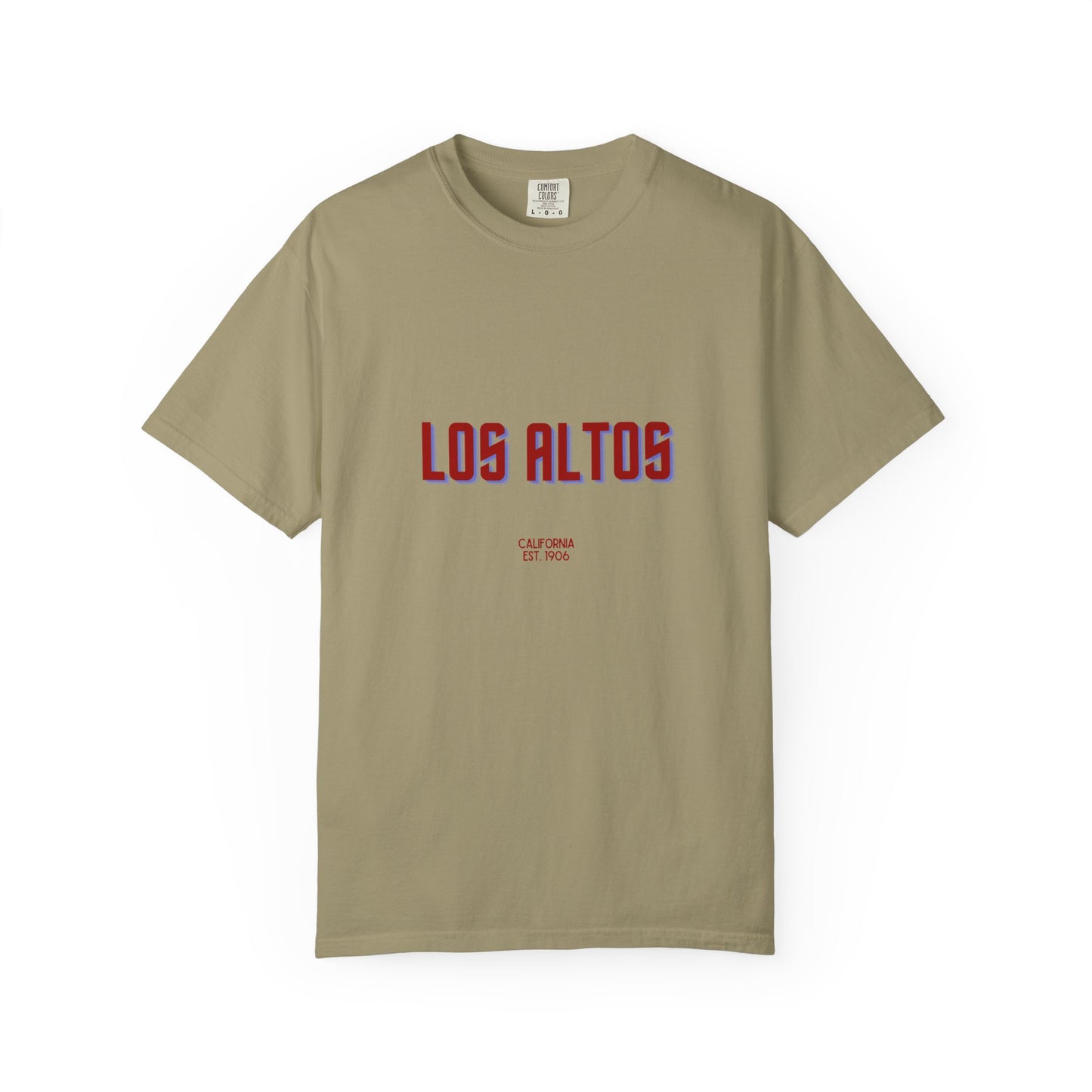 Los Altos Garment-Dyed Unisex T-Shirt, Casual Tee, Vintage Style Shirt, Everyday Wear, Birthday Gift, Unique Apparel