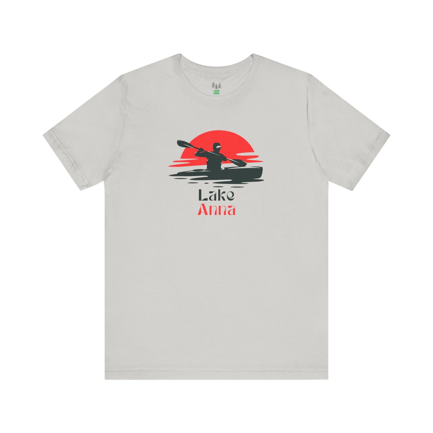 Lake Anna Tee - Kayaking Graphic Unisex Jersey Short Sleeve Shirt, Outdoor Adventure Gift, Summer Vibes, Lake Lover Apparel