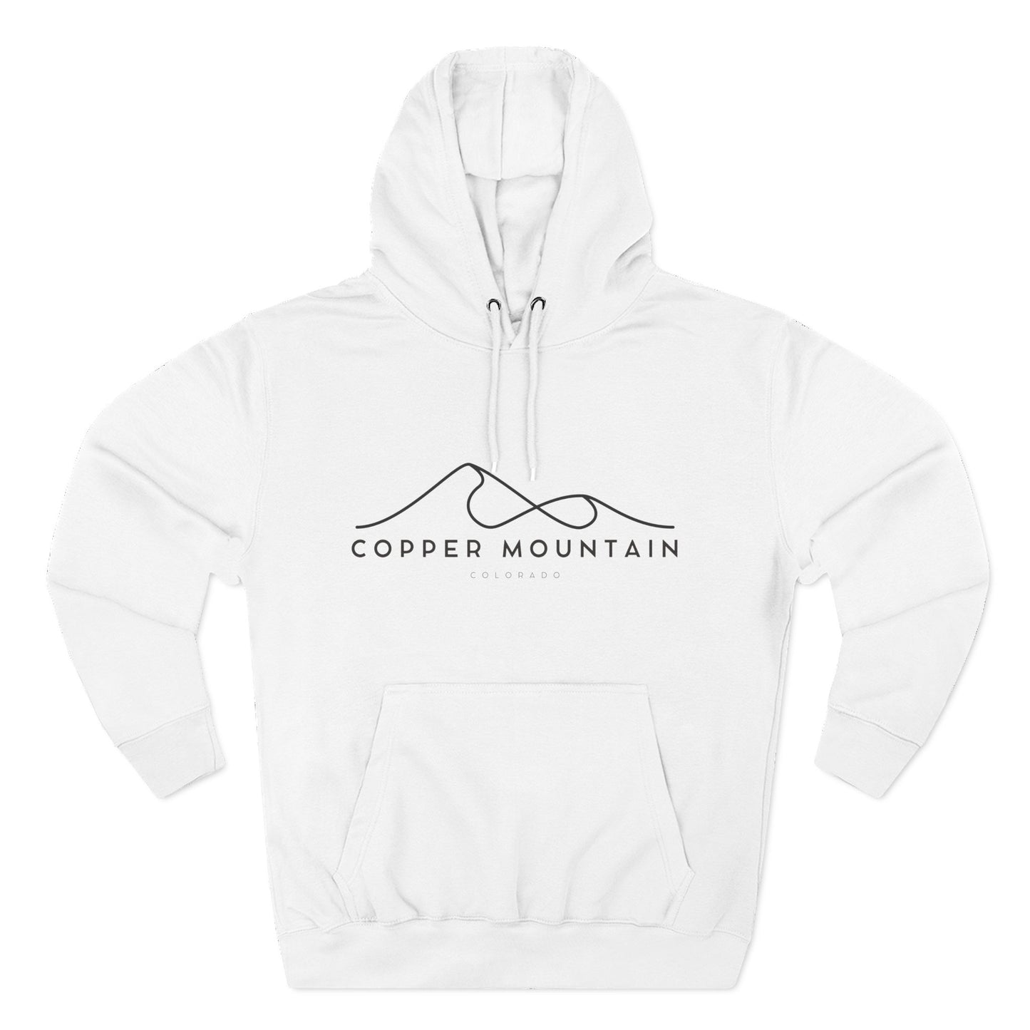 Copper Mountain Stylish Three-Panel Fleece Hoodie for Cozy Days, Casual Wear, Warm Layering, Gift for Him or Her