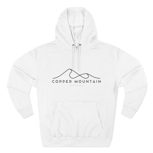 Copper Mountain Stylish Three-Panel Fleece Hoodie for Cozy Days, Casual Wear, Warm Layering, Gift for Him or Her