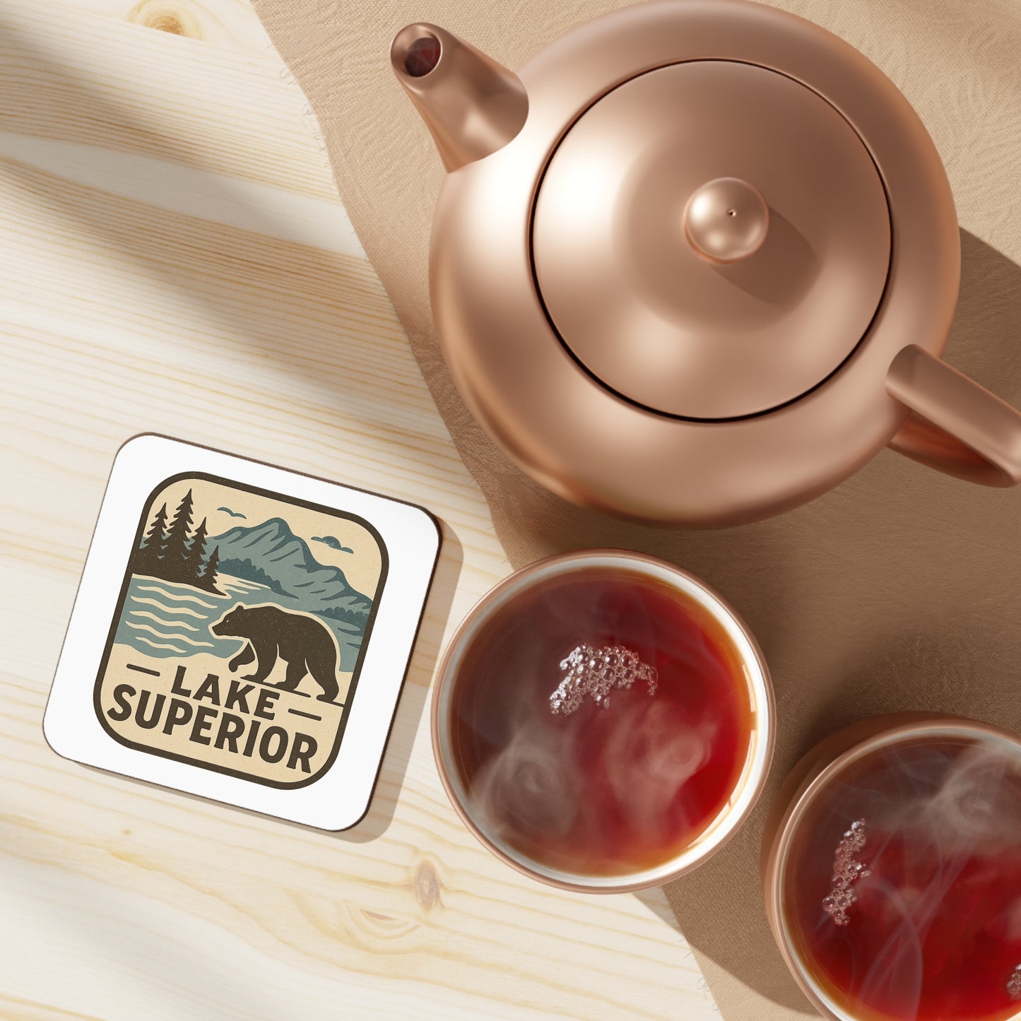 Lake Superior Hardboard Back Coaster