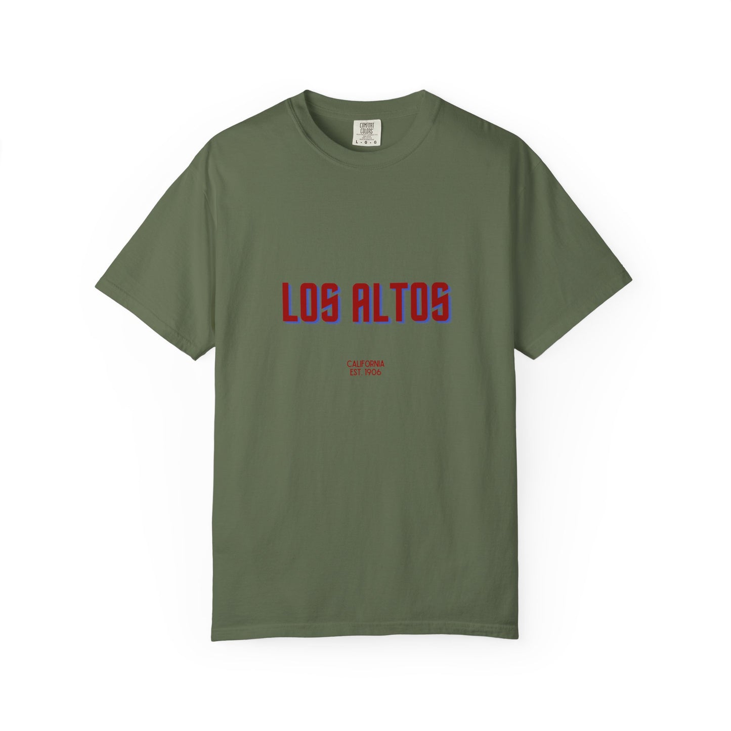 Los Altos Garment-Dyed Unisex T-Shirt, Casual Tee, Vintage Style Shirt, Everyday Wear, Birthday Gift, Unique Apparel