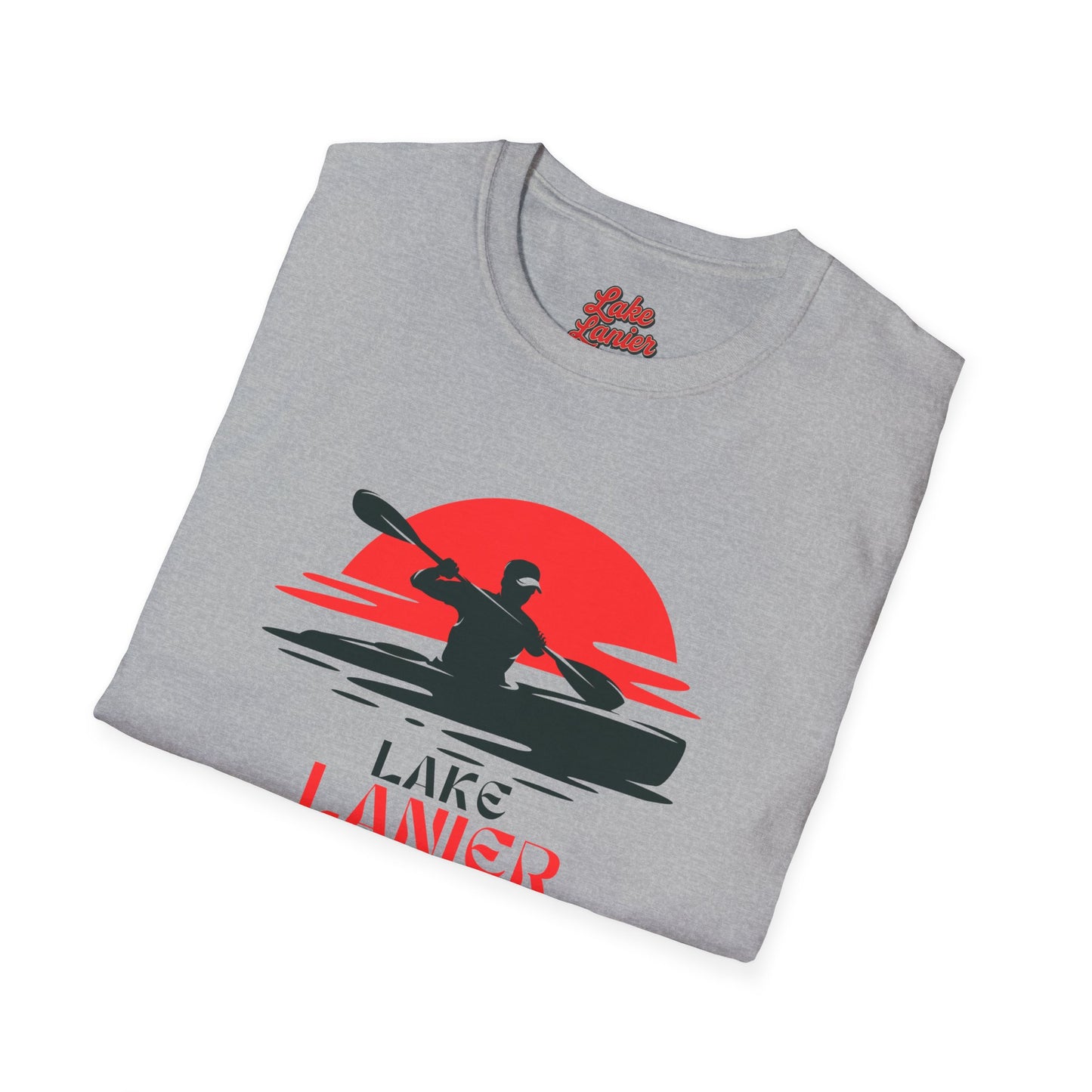 Lake Lanier Unisex Softstyle T-Shirt, Kayaking Shirt, Outdoor Adventure Tee, Lake Life Apparel, Father's Day Gift, Summer Wear
