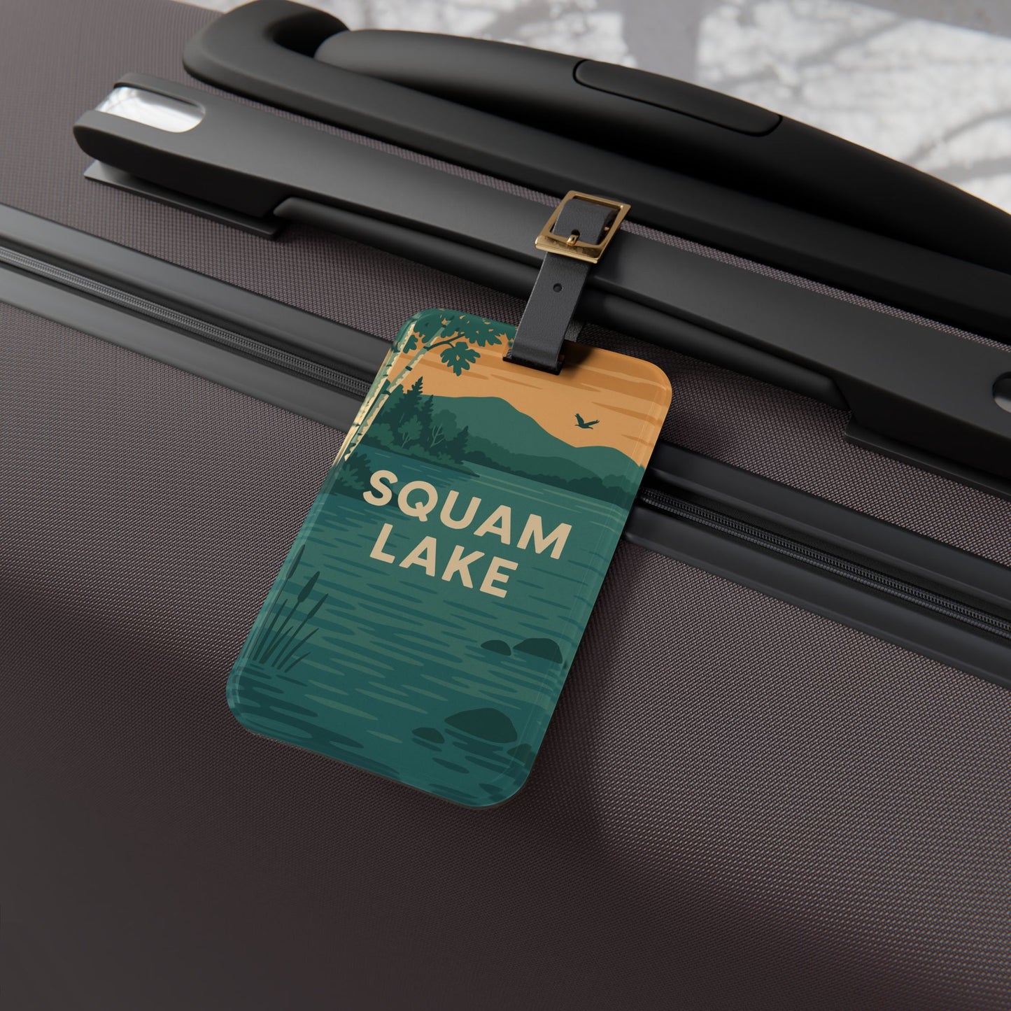 Squam Lake Luggage Tag