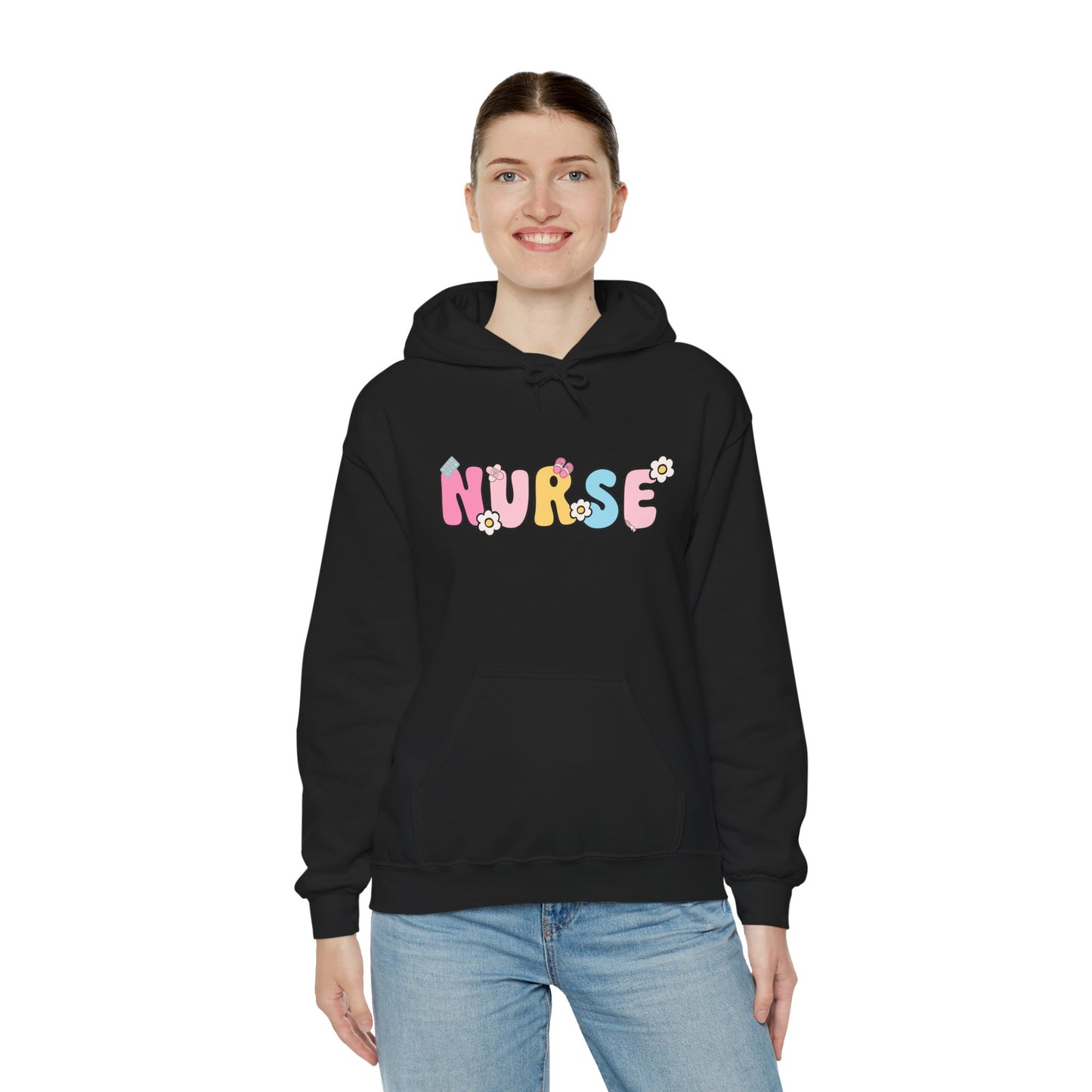 Cute Nurse Hoodie for Healthcare Workers, Cozy Sweatshirt for Nurses, Gift for Nursing Students, Healthcare Appreciation