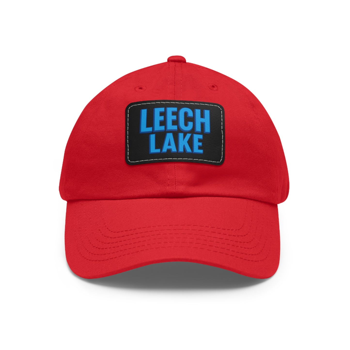Leech Lake Dad Hat with Leather Patch (Rectangle)