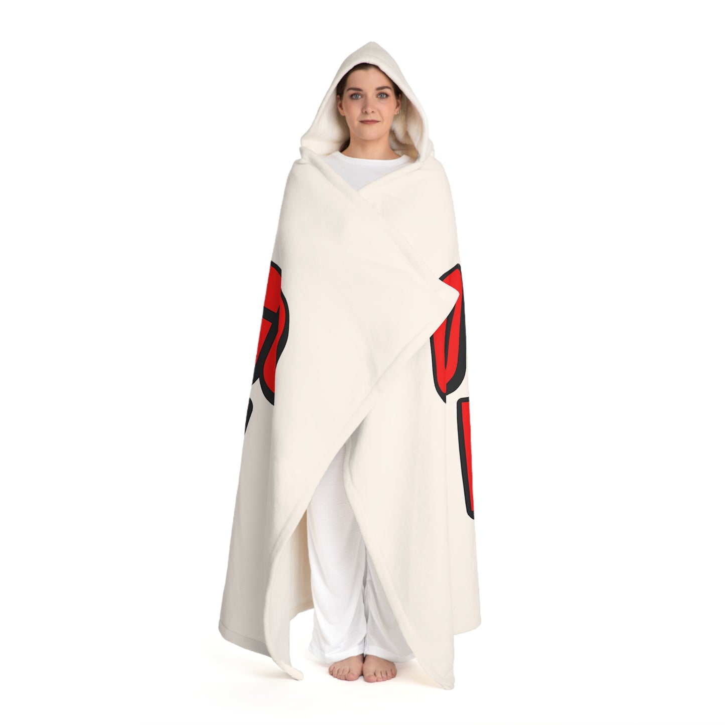 Otsego Lake Cozy Hooded Sherpa Fleece Blanket - Perfect for Chilly Evenings, Movie Nights, Cozy Home Décor, Gifts for Her, Winter Snuggles