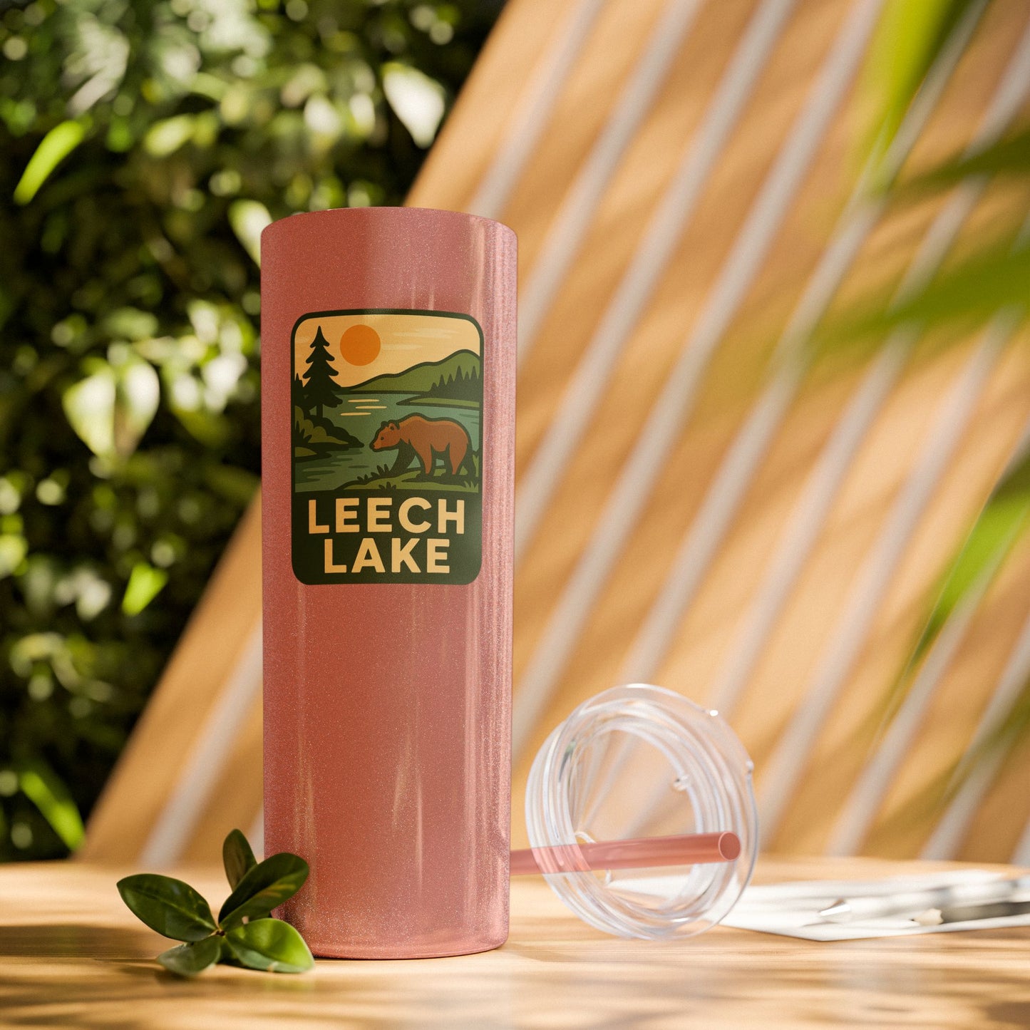 Leech Lake Skinny Tumbler - 20oz Travel Mug, Eco-Friendly Drinkware for Adventurers, Ideal for Camping, Picnics, and Daily Hydration
