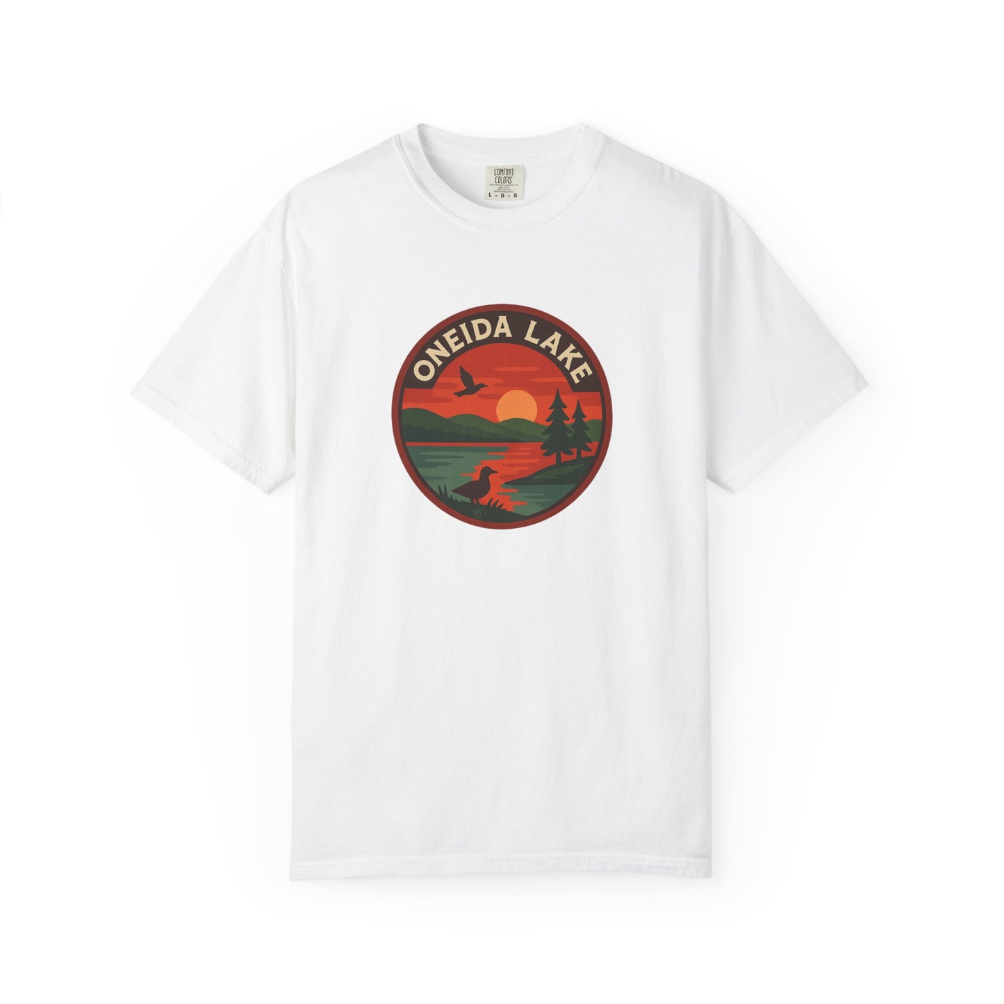 Oneida Lake Unisex T-Shirt, Casual Graphic Tee, Nature Lover Gift, Outdoor Adventure Shirt, Vacation Souvenir, Summer Wear