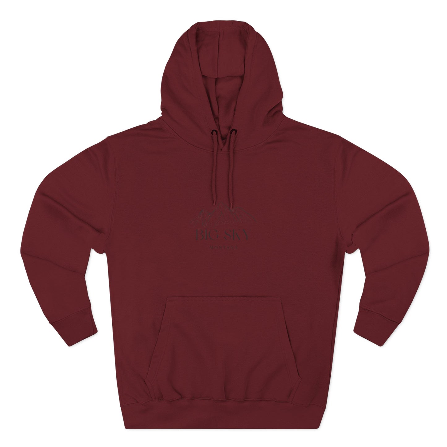 Big Sky Inspired Fleece Hoodie, Casual Wear, Relaxation, Gift for Autumn Lovers, Travel Essential
