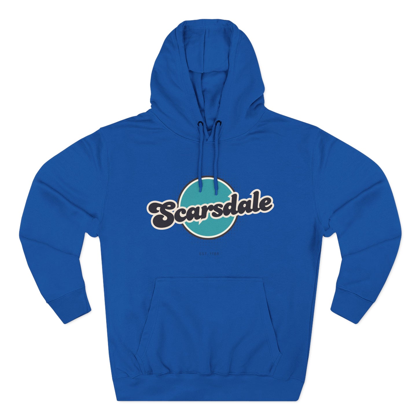 Scarsdale Retro Vibe Hoodie for Casual Days, Streetwear, Unisex Gift, Cozy Layering Apparel, Scarsdale Design Hoodie