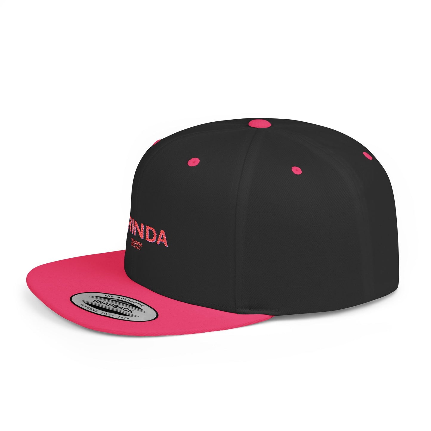 Orinda Stylish Flat Bill Snapback Hat with Design, Perfect for Casual Outings, Streetwear, Gifts, Festivals, Everyday Wear