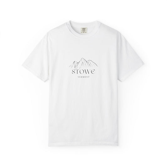 Stowe - Unisex Garment-Dyed T-shirt, Casual Outfit, Gift for Nature Lovers, Vacation Essentials