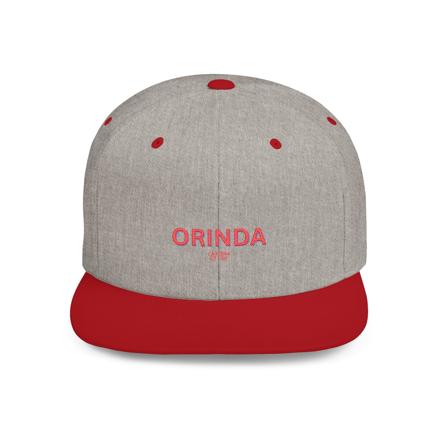 Orinda Stylish Flat Bill Snapback Hat with Design, Perfect for Casual Outings, Streetwear, Gifts, Festivals, Everyday Wear