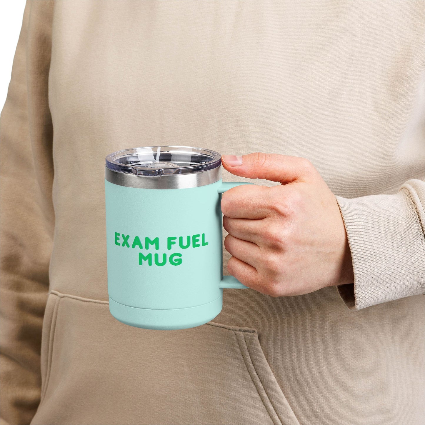 Exam Fuel Mug Tumbler | Perfect for Students, Study Sessions, Motivational Drinkware, Eco-Friendly Cup