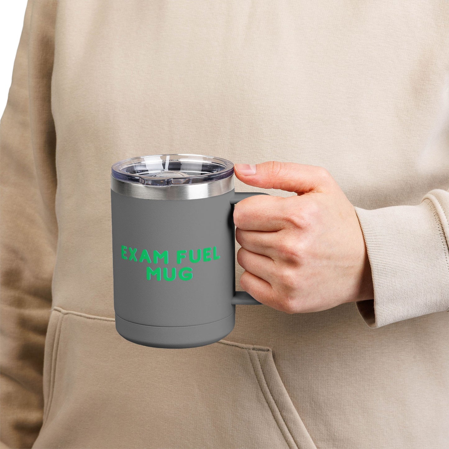 Exam Fuel Mug Tumbler | Perfect for Students, Study Sessions, Motivational Drinkware, Eco-Friendly Cup
