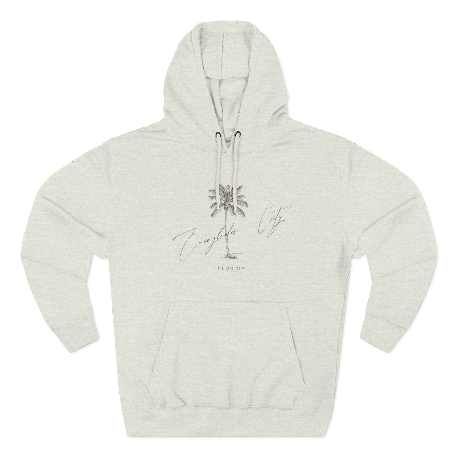 Everglades City Stylish Three-Panel Fleece Hoodie for Cozy Days, Casual Wear, Warm Layering, Gift for Him or Her