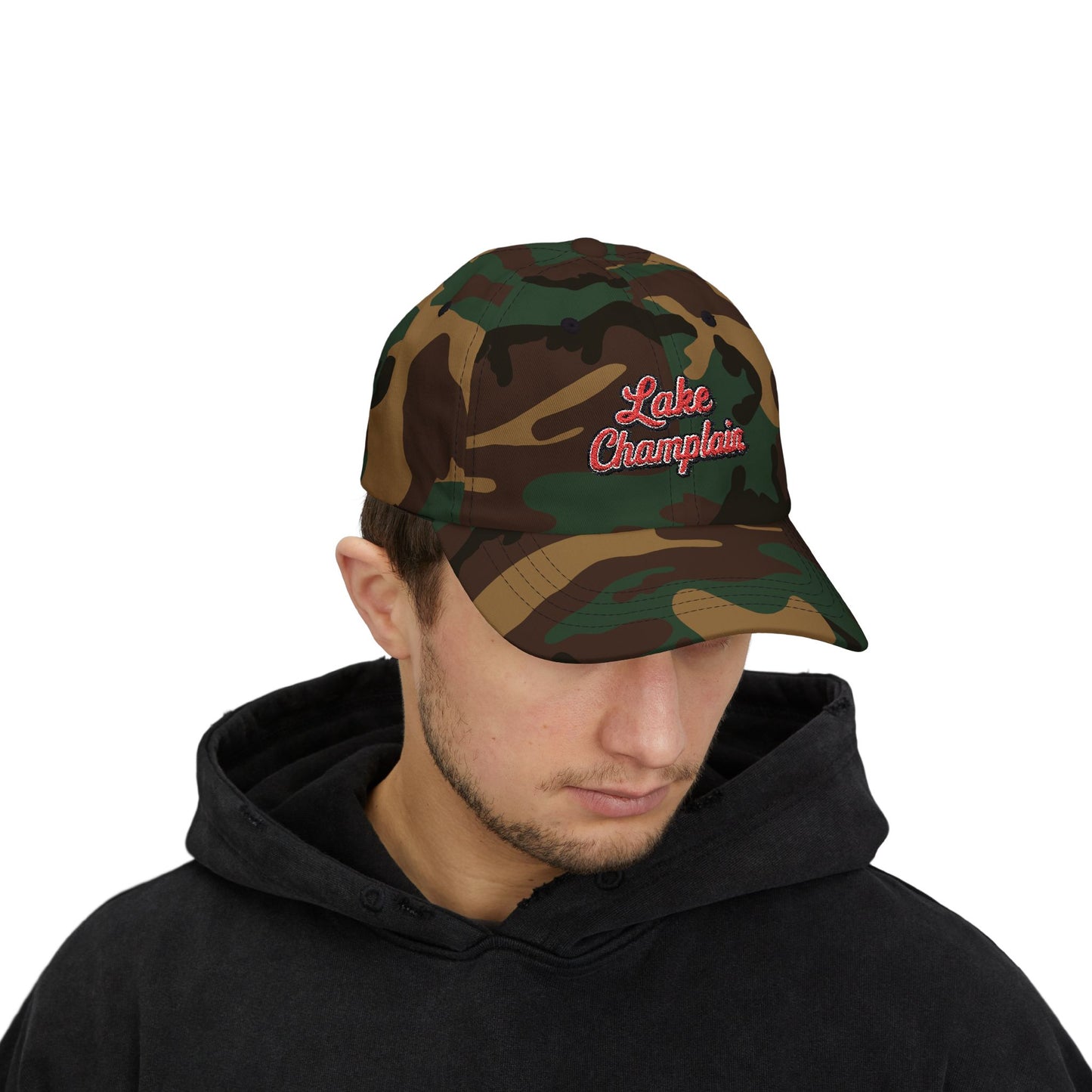 Lake Champlain Stylish Dad Cap, Casual Summer Hat, Outdoor Accessory, Gift for Father's Day, Boating Trip Gear, Everyday Wear