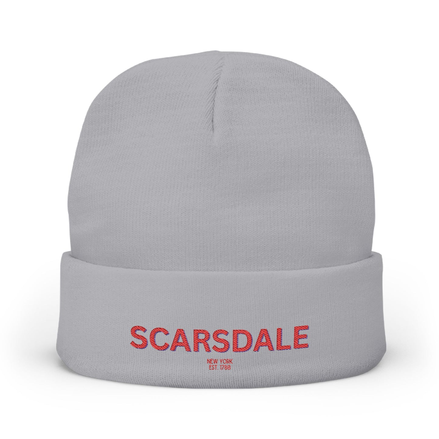 Scarsdale Cozy Custom Knit Beanie - Personalized Scarsdale Hat, Winter Accessory, Gifts for Him, Her, Stylish Warmth