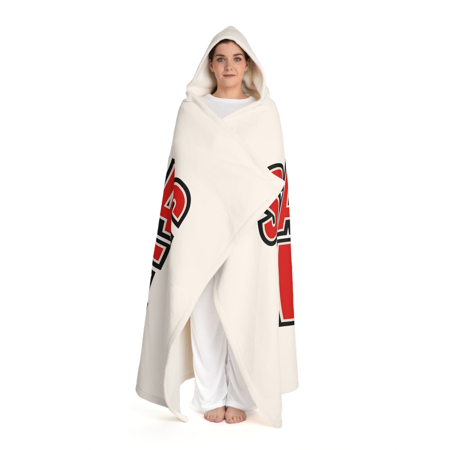 Saranac Lake Cozy Hooded Sherpa Fleece Blanket - Perfect for Chilly Evenings, Movie Nights, Cozy Home Décor, Gifts for Her, Winter Snuggles